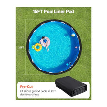 Round 15 Ft Pool Liner Pad Heavy Duty Above Ground Pool Underlayment Mat for Puncture and Wear Protection