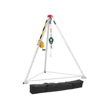 Heavy Duty 1200 lbs Confined Space Tripod Kit with 98.5 ft Steel Cable, Rescue Winch, 4.1 ft Adjustable Legs & Fall Protection System