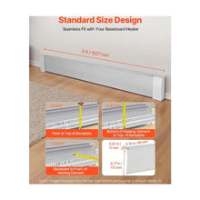 Premium 5 ft Baseboard Heater Cover for Standard Electric Heating Units Easy Installation