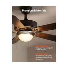 3000K Warm Glow Decorative 750 Lumens Ceiling Fan Light Add-On Frosted Glass & Nickel Finish