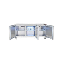 Commercial 72 Inch 3-Door Refrigerated Sandwich & Salad Prep Table with 20 Cu. Ft. Capacity