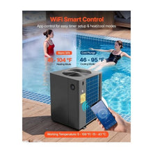 88,850 BTU Inverter Pool Heat Pump Electric Swimming Pool Heater for Up to 22454 Gallons All-DC Inverter Technology WiFi Remote Control Multiple Safety Protection