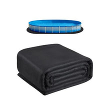 12 x 24 Ft Oval Pool Liner Underlayment Pad Heavy Duty Protective Mat for Puncture and Wear Resistance