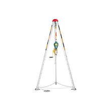 Heavy Duty 1200 lbs Confined Space Tripod Kit with 98.5 ft Steel Cable, Rescue Winch, 4.1 ft Adjustable Legs & Fall Protection System