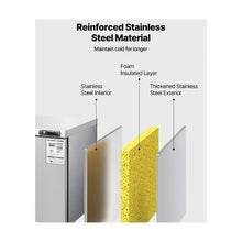 Commercial 60 Inch Undercounter Freezer Worktable 2 Door Stainless Steel Food Prep Freezer