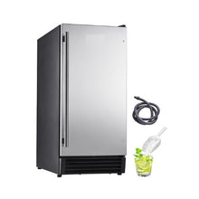 Built-In Undercounter Ice Maker Machine with 50 Lbs/Day Storage & Drain System