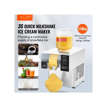 375 LBS/24H Commercial Snowflake Ice Maker Machine with Air Cooling Technology