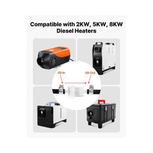 Diesel Heater Fuel Line Kit with 2 x 5M Hoses Filters and Clamps for 2KW-8KW Heaters