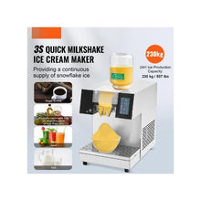 230KG/24H Air Cooled Commercial Stainless Steel Snowflake Ice Machine for Bakery & Cafe
