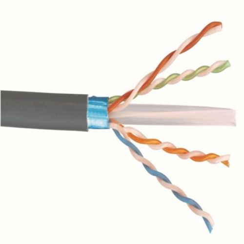 4 Pair 23 AWG Copper Solid Cable Cat 6 Black PFP6C04BL-UG (Pack of 1000)