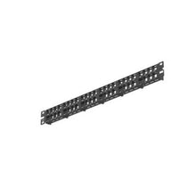 48 Port 1 RU Keystone Front Access Flat Patch Panel Black NKPP48HDY