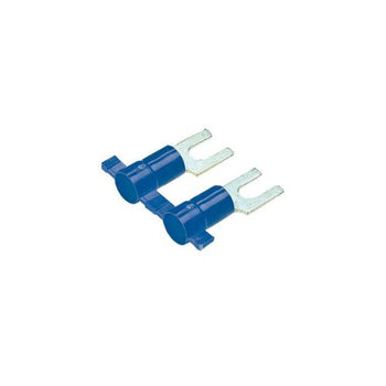 Tin Plated Copper Funnel Entry Narrow Fork Terminal Blue PV14-10FNB-3K (Pack Of 3000)