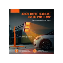 3300W Automotive High Power Infrared Paint Curing Lamp with Adjustable Timer