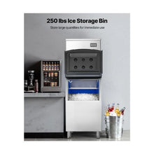 450 lb High-Capacity Stainless Steel Commercial Ice Machine with Self-Cleaning Function