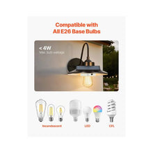 Farmhouse Waterproof Solar Powered Entryway Barn Style Wall Light Fixture With Motion Sensor
