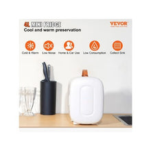 Compact 4L Mini Cosmetic Refrigerator with Cooling & Warming Function for Cosmetics and Beverages White