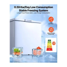 4.77 Cu.Ft Storage Household Chest Freezer with 2 Removable Baskets & Mechanical Control