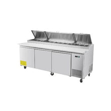 93 Inch Commercial Food Prep Refrigerator with 20 Inch Wide Worktop and Cutting Board