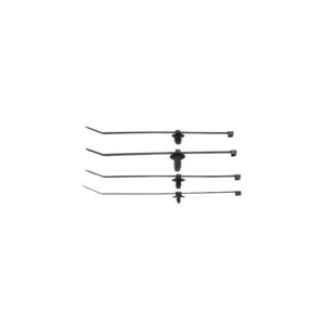 Heat Stable Fir Tree Push Mount Assembly Cable Tie Black PUM-049-2S-D30 (Pack of 500)
