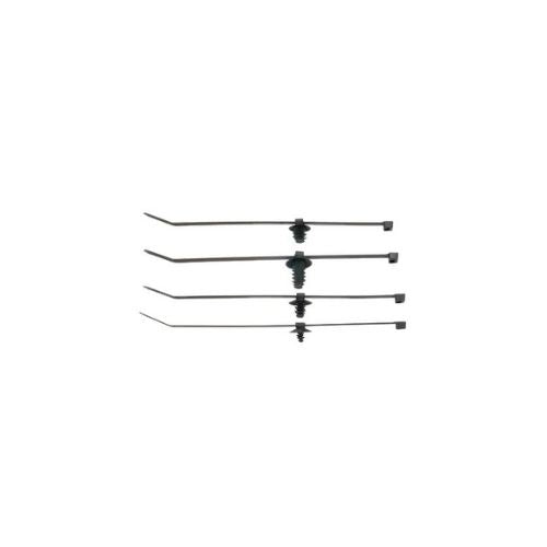 Heat Stable Fir Tree Push Mount Assembly Cable Tie Black PUM-049-2S-D30 (Pack of 500)