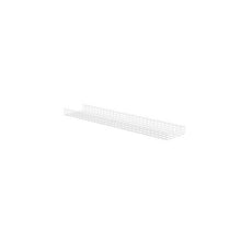 Steel Powder Coated Rack Accessory Cable Management Basket Kit White PWB6X24WH