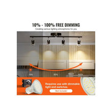 3000K Indoor 4 Head LED Track Light with Adjustable Arms Kit For Kitchen & Living Room