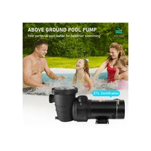 2.0 HP Single-Speed Above Ground Swimming Pool Pump with 115V Motor and High-Flow Performance