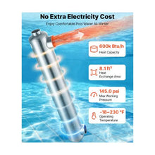 High Efficiency 600K BTU Swimming Pool Heat Transfer Exchanger for Indoor and Outdoor Spa & Hot Tub Heating Applications
