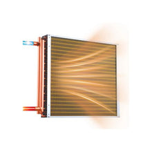 190K BTU 22 x 22 inch Water-to-Air Heat Exchanger with Copper Tubes and Aluminum Fins
