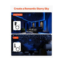 Fiber Optic Galaxy LED Star Ceiling Light Kit with Bluetooth Control For Home & Car Starry