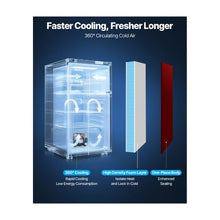 90 L Space-Saving Compact Refrigerator with Freezer Compartment, Glass Shelf & Adjustable Thermostat Red