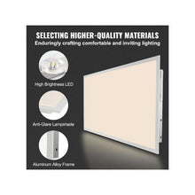 Professional Edge Lit 2x4 LED Flat Panel Light, 50W Surface Mount Ceiling Fixture for Home & Office Adjustable Color Temperature