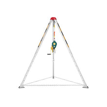 Heavy Duty 1200 lbs Confined Space Tripod Kit with 98.5 ft Steel Cable, Rescue Winch, 4.1 ft Adjustable Legs & Fall Protection System