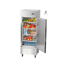 Commercial 22 Cu.Ft. Reach In Refrigerator 29 Inch Stainless Steel Upright Food Storage Fridge with Adjustable Shelving Temperature Control and Durable Construction