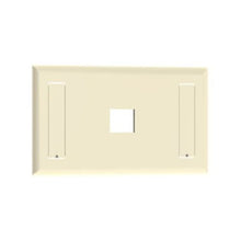 Single Gang Flush Mount Screw On Faceplates With Labeling Electric Ivory NK1FEIY