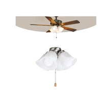 Replacement Ceiling Fan Light Kit Module Four Bulb Fixture with Pull Chain Control