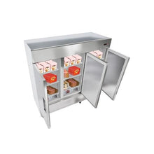 85 Inch Commercial Reach In Freezer 66.9 Cu.Ft. 3-Door Stainless Steel Upright Freezer with Auto Defrost & Adjustable Shelves