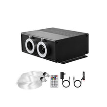 20W High Density Twinkle Fiber Optic Star Ceiling Lighting Kit With Bluetooth 900 pcs