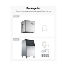 High Capacity Commercial Ice Making Machine with 550LB Daily Output and 300LB Storage Bin