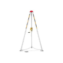 Heavy Duty 1200 lbs Confined Space Tripod Kit with 98.5 ft Steel Cable, Rescue Winch, 4.1 ft Adjustable Legs & Fall Protection System