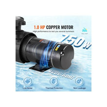 3450 RPM High-Flow 110V Single Speed Water Pump for Above Ground Pool Systems