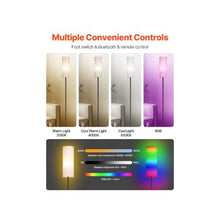 Smart Ambient Floor Lamp With Foot Switch Full-Range Brightness & Color Adjustment for Living Room or Bedroom