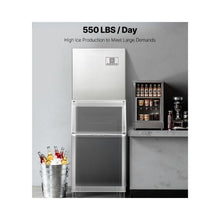550 lb High Capacity Self Cleaning Commercial Ice Production Machine Head with Touchscreen Control