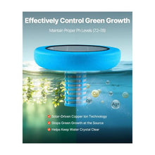 45,000 Gal Solar Copper Pool Ionizer Round Floating Pool Water Cleaner & Purifier with Copper Anode