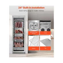 High Capacity 300 LBS Commercial Steak Aging Refrigerator with Digital Aging Management for Restaurant & Home Use