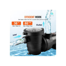 3450 RPM High-Flow 110V Single Speed Water Pump for Above Ground Pool Systems