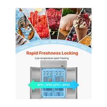 85 Inch Commercial Reach In Freezer 66.9 Cu.Ft. 3-Door Stainless Steel Upright Freezer with Auto Defrost & Adjustable Shelves