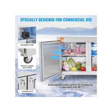 Commercial 72 Inch 3-Door Refrigerated Sandwich & Salad Prep Table with 20 Cu. Ft. Capacity