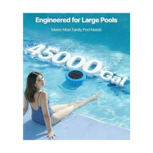 45,000 Gal Solar Copper Pool Ionizer Round Floating Pool Water Cleaner & Purifier with Copper Anode