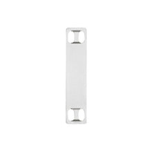 Four Holes Stainless Steel Marker Plate And Tag Silver MMP350H-M (Pack of 1000)